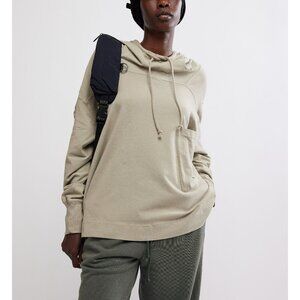 Free People Hot Shot Hooded Layer XS Sage Stone